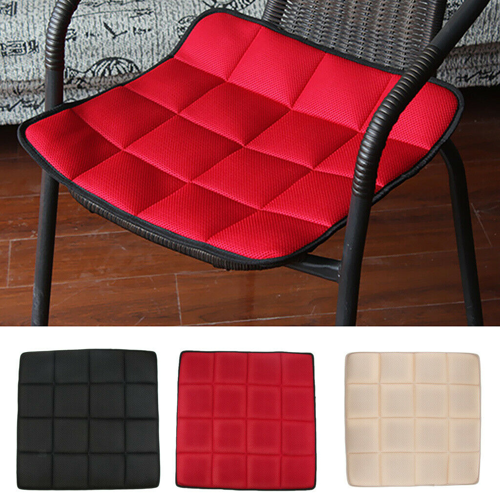 Breathable Non-Slip Chair Cushion Sweat-absorbing Car Seat Cover Pad Black