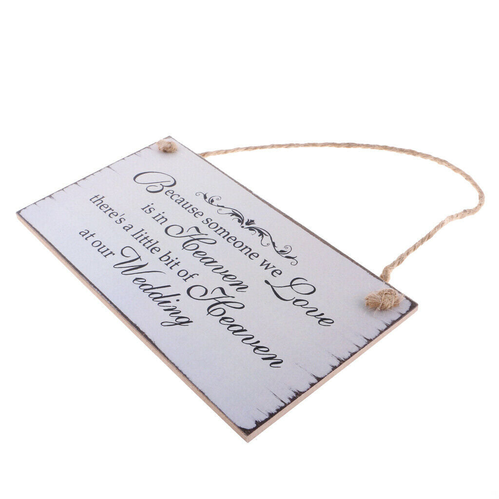 Wooden plaque plaque Because there is someone we love in heaven