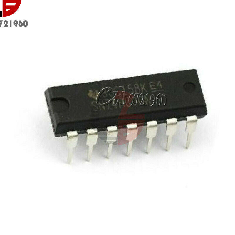 100pcs 74HC00 SN74HC00N Quad 2-Input NAND Gate IC 14-DIP DIP-14P Chip IC