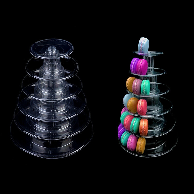 6-Tiers Macaron Display Stand Cupcake Tower Rack Stand Tray For Wedding Birt FT