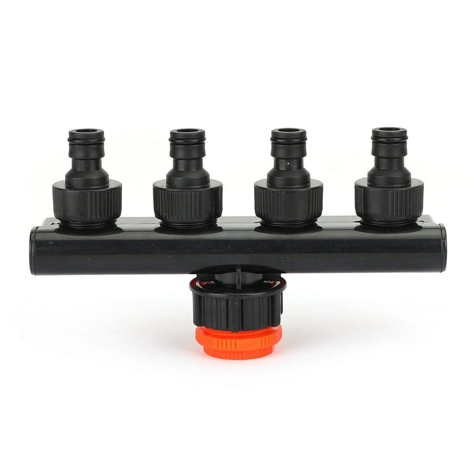 4 Way Heavy Duty Plastic Garden Hose Connector Tap Splitter 1/2" 3/4" 1" CA