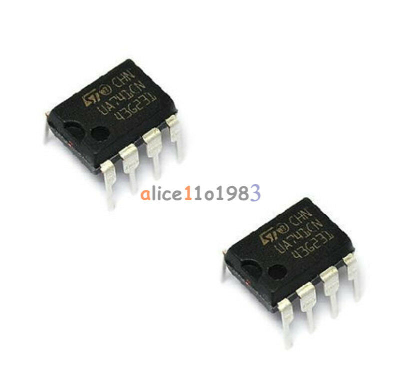 10PCS OPERATIONAL AMPLIFIER IC ST UA741CN DIP-8