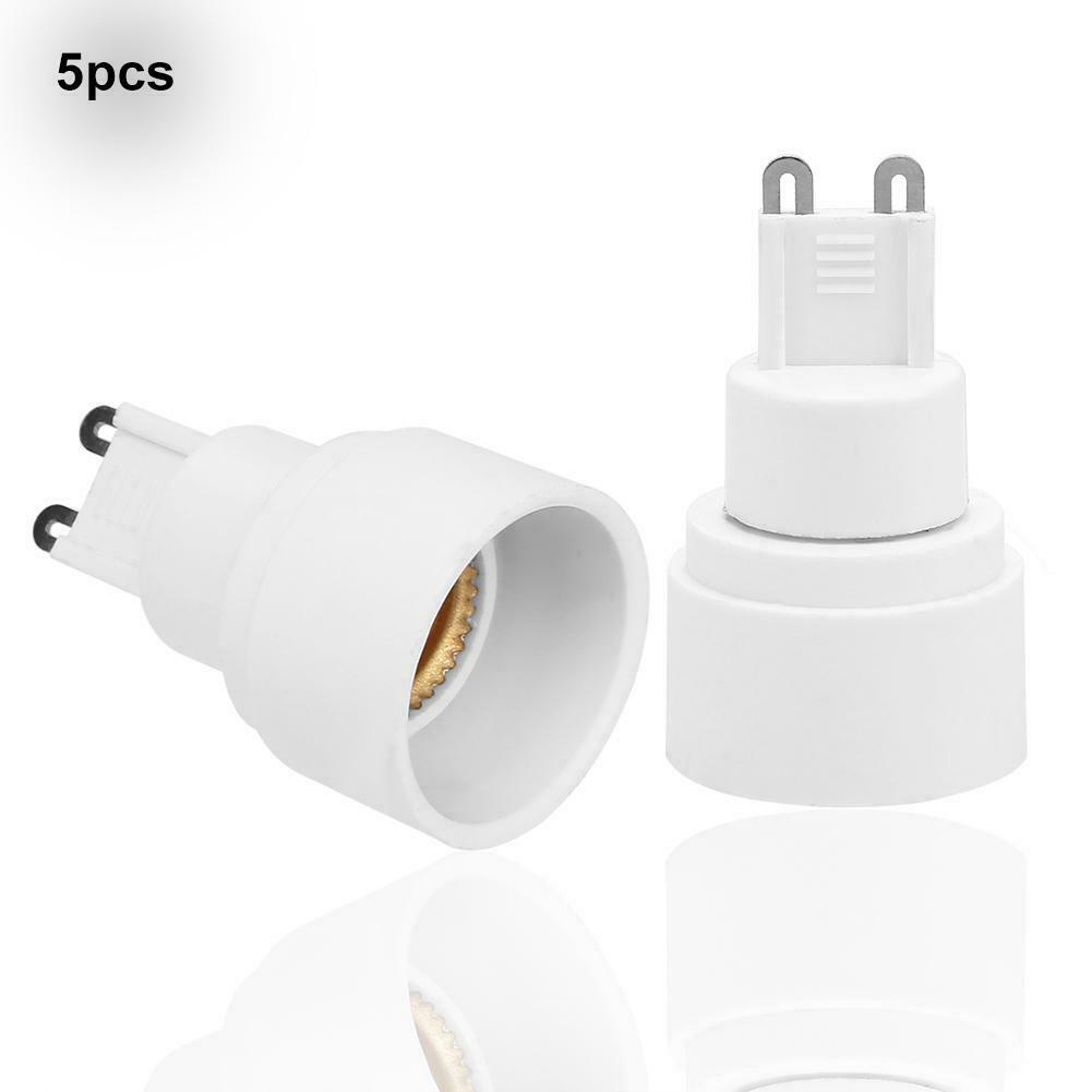 5pcs/pack G9 to E14 Adapter Lamp Base Holder Bulb Socket Converter 60W @