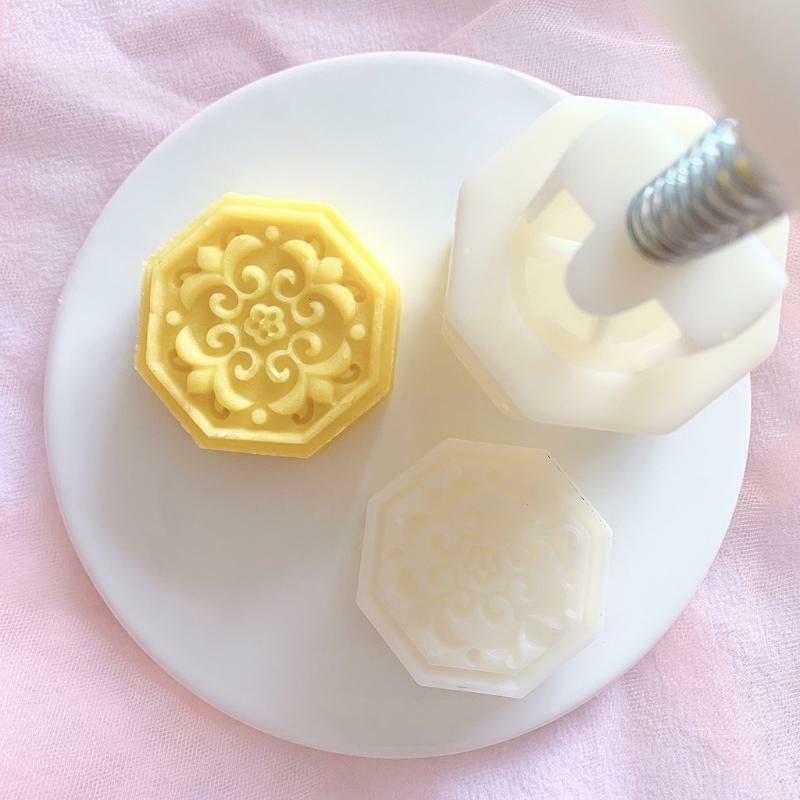 Moon Cakes Moulds Window Grill Design Hand Pressure Fondant Decors Cookie Cutter