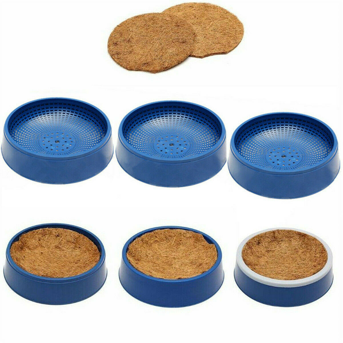 5 sets Pigeon Bird Supplies Dehumidification Bird Egg Basin Nest Bowl Grass Mat