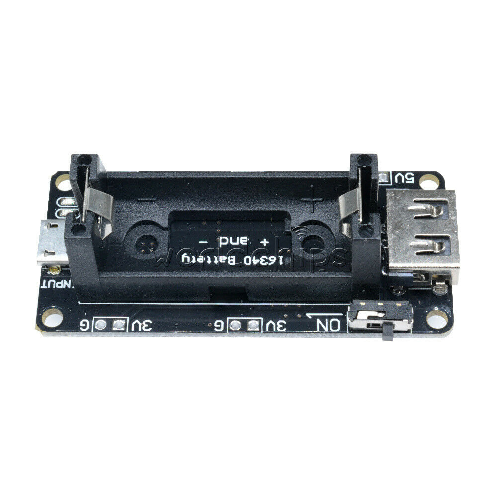3.3/5V Micro USB 16340 lithium Battery Shield Mobile Power Charging Module