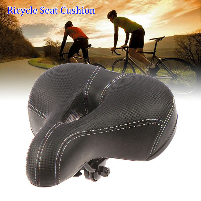 Wide Big Bicycle Saddle Seat Big Bum Soft Extra Comfort Cushion Pad Sprung GJDD