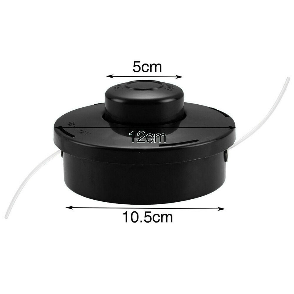 Black Replacement Petrol Cutter Trimmer Head Strimmer Bump Feed Line Spool Brush
