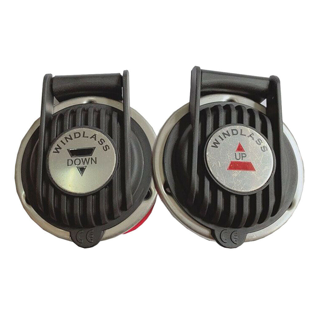 Anchor Windlass Cover Foot Switch 1 Pair Up / Down 3 Inch Diameter 12 / 24V