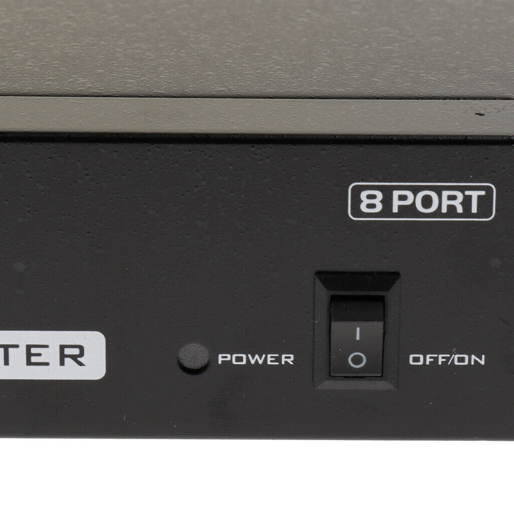 8-Way BNC Composite Video 1 to 8 Port Switch Splitter Box for TV Monitor DVR