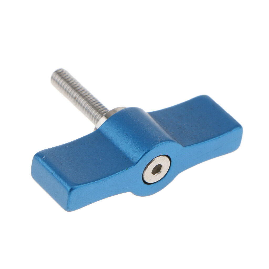 T-shaped handle screw M4 Adjustable screw for photo camera (blue,