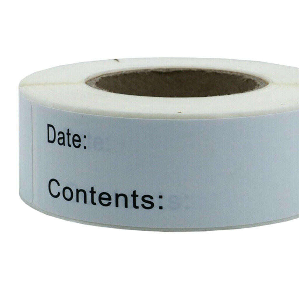 125 Pieces of Self-adhesive Removable Freezer Storage Labels