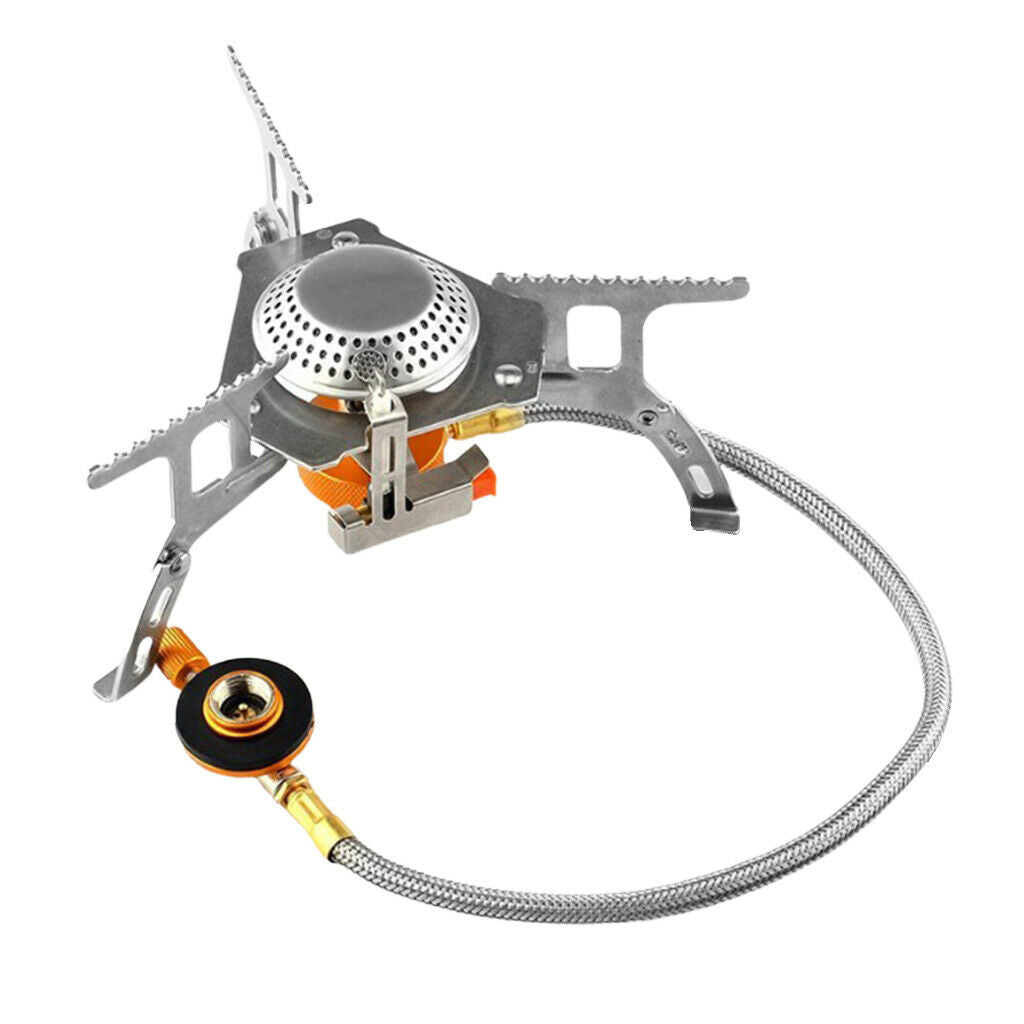 Outdoor Gas Stove Camping Butane Gas Burner Hiking Split Stove Gear 3500W