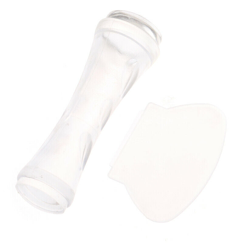 Double Head Silicone Seal Nail Stamping Printing French Nail Stamper ScraperBDA