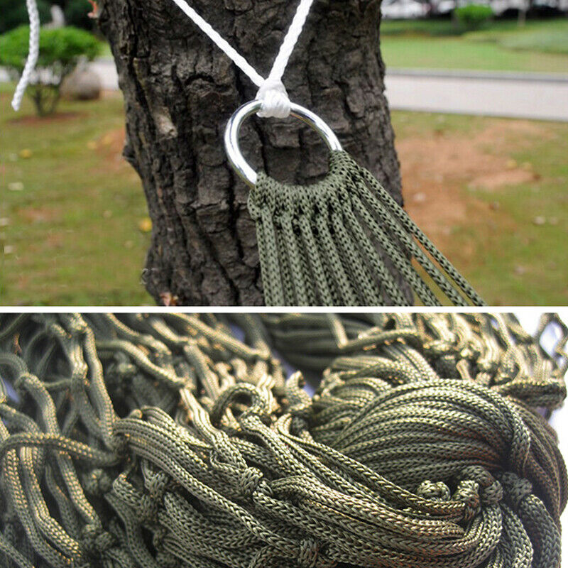 Garden Nylon Rope Hammock Outdoor Net Sleep Bed Travel Camping Summer Children