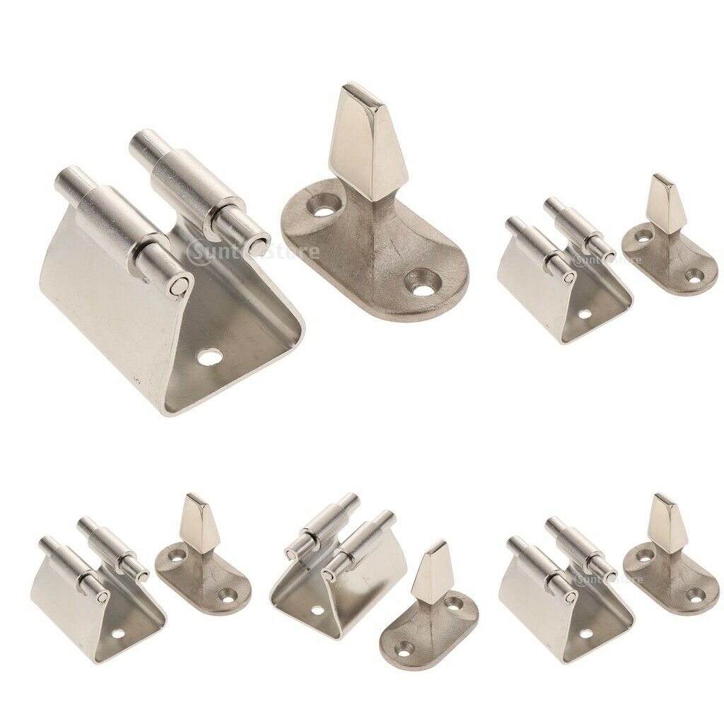 5pc 304 Stainless Steel Boat Deck Cabinet Door Latch Catch Holder Utility