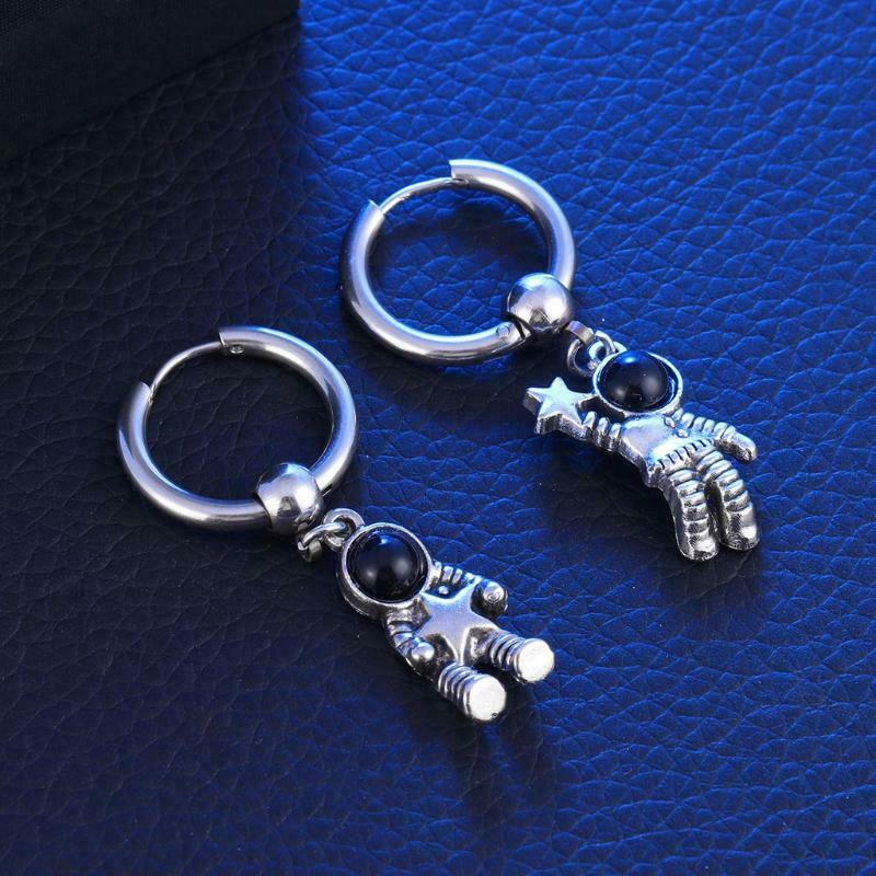 Astronaut Earrings Jewelry Decoration Cartoon Spaceman Earrings for Women Adults