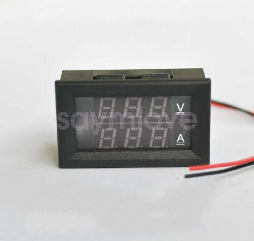New DC 100V 100A Dual LED Panel Meter Voltmeter Ammeter + 100A 75mV Shunt