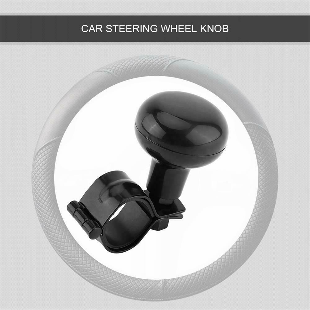 Universal Car Steering Wheel Handle Aid Auto Booster Ball Spinner Knob Black NEW