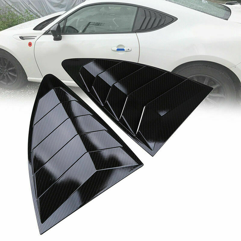 Carbon Fiber Look Left Right Side Window Louver Cover For Subaru BRZ 2012-2021