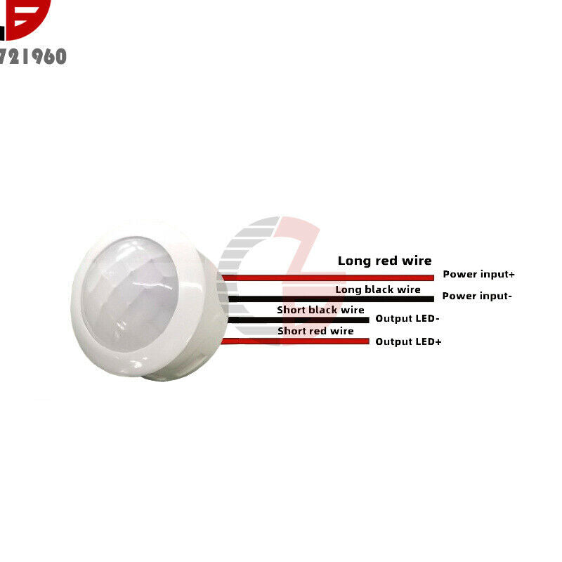 DC 9V-60V PIR Infrared Body Motion Sensor Detector Control Switch Light Slamp