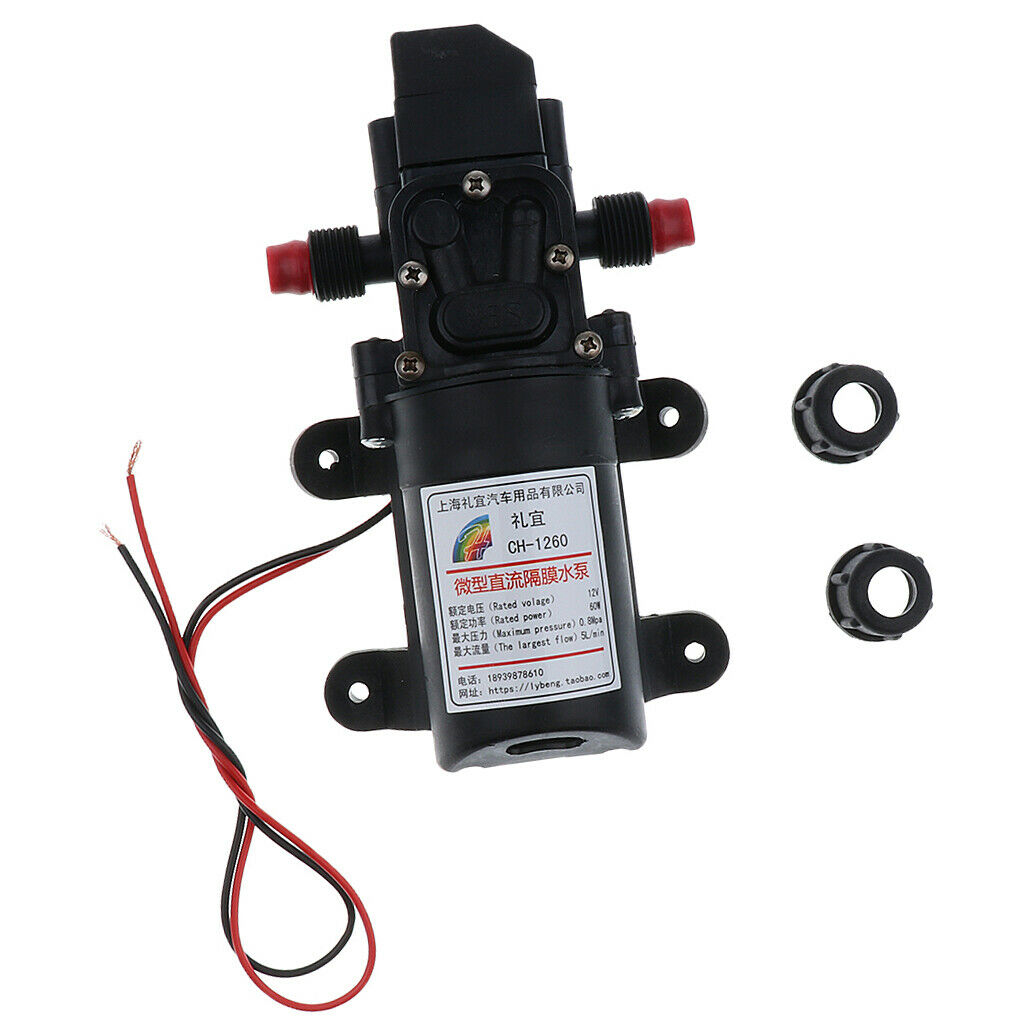 5L/min Electric Water Pump - High Pressure Diaphragm Water Pump Sprayer - Car