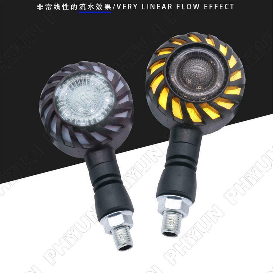 2PCS Motorcycle ATV Turn Signal Lights DRL Tailights Indicator Lamps Universal