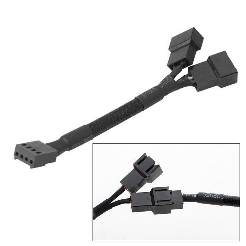 CB-Y4P 4Pin PWM Y Splitter Fan Cable 1x4pin to 2x4pin Expansion Cable Adapter
