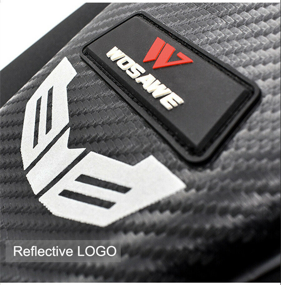 Waterproof PU Leather Motorcycle  Luggage Saddle Bag Shoulder Carbon Fiber Color
