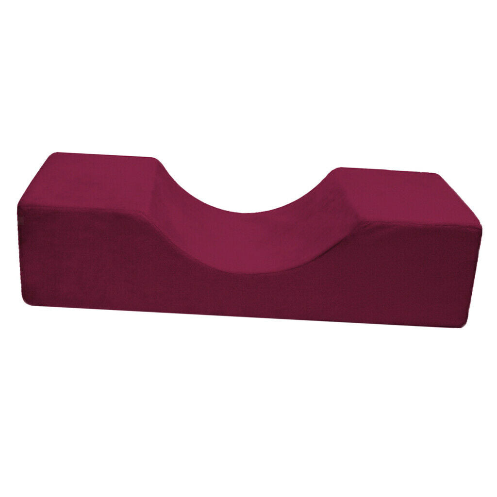 2x Eyelash Extension Pillow Beauty Salon Pillow Luxury Black Red 50x20x13cm