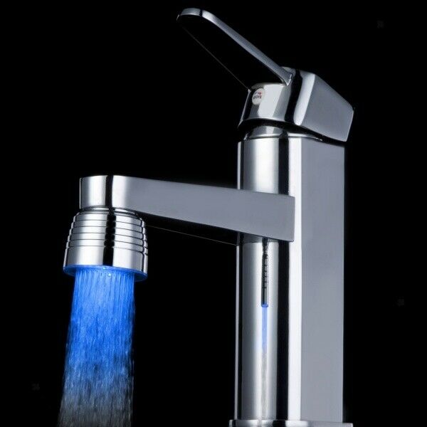 Fashion Blue Special Mini Beautiful Water Glow Shower LED Light Faucet Tap