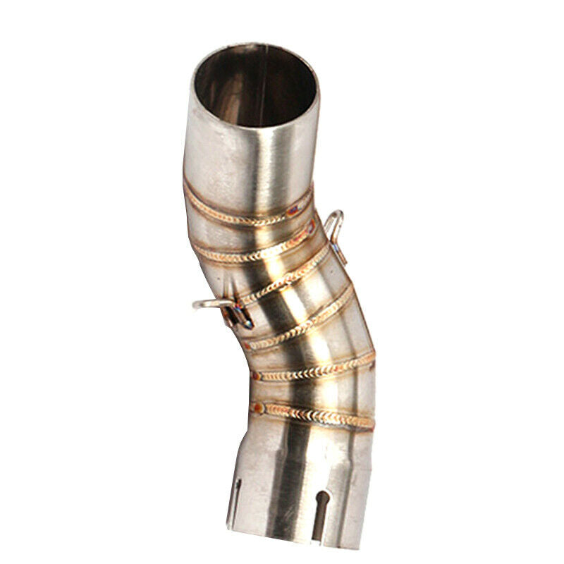 Motorcycle Exhaust Pipe Tube Stainless Middle Connector Fit For Kawasaki Z900 18
