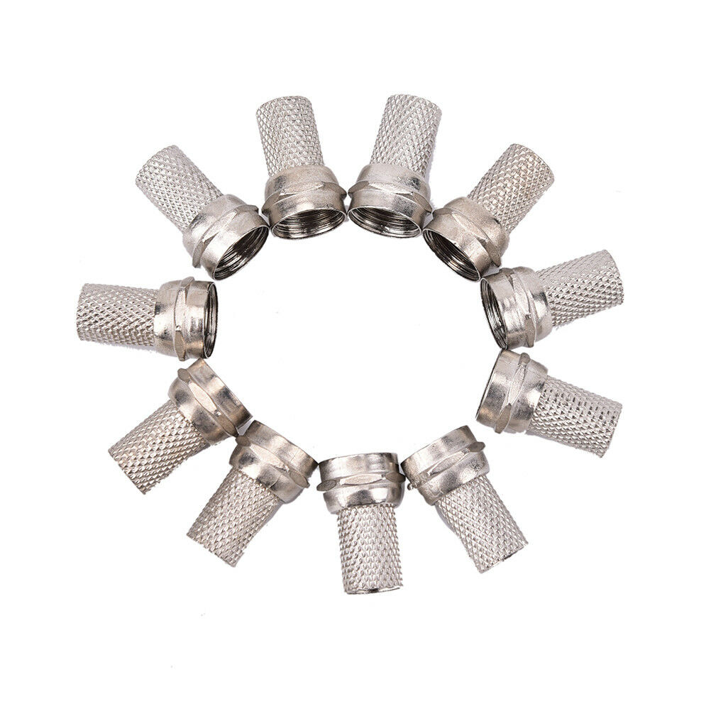 10x`RG6 F Plug Connectors Satellite Virgin Sky TV Screw Twist Coax Cable .l8