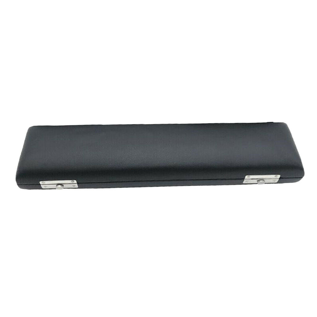 Durable PU Leather 16 Holes Flute Hard Case Bag Protector Black Case Only