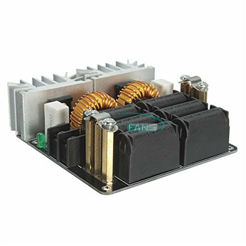 DC 12-48V 1000W 20A ZVS Tesla Induction Heating Board Flyback Heater Cooling Fan