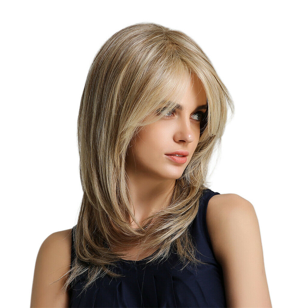 20'' Women Lasting Heat Resistant Synthetic Fibre Long Straight Hair Wig