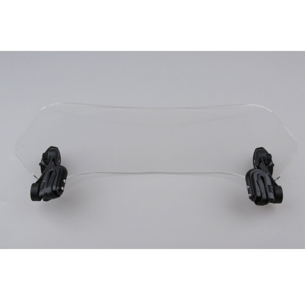 Adjustable Clip On Windshield Extension Wind Deflector 370mm for Motorcycle