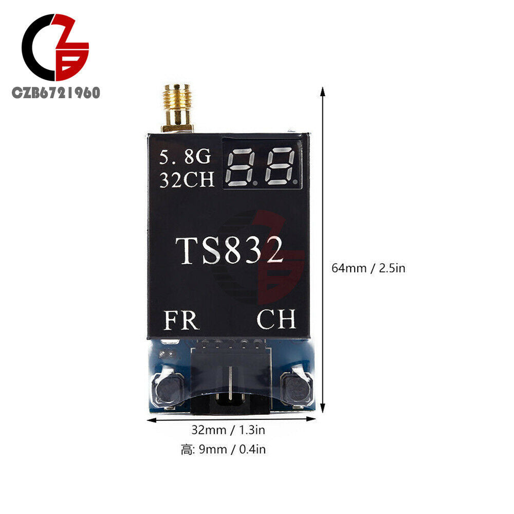 TS832 5.8G 32Ch Wireless Audio/Video 600mw 5km Transmitter Antenna for FPV RC