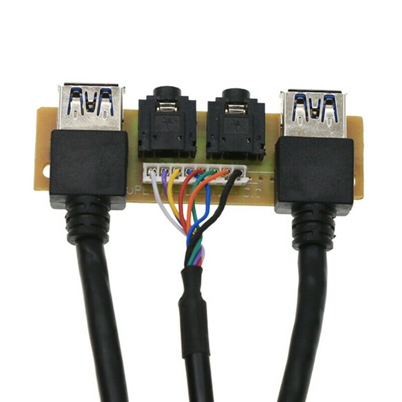 60cm Front Case Panel USB3.0+USB3.0+ Audio Jack Ports I/O Board+Internal Wire Z6
