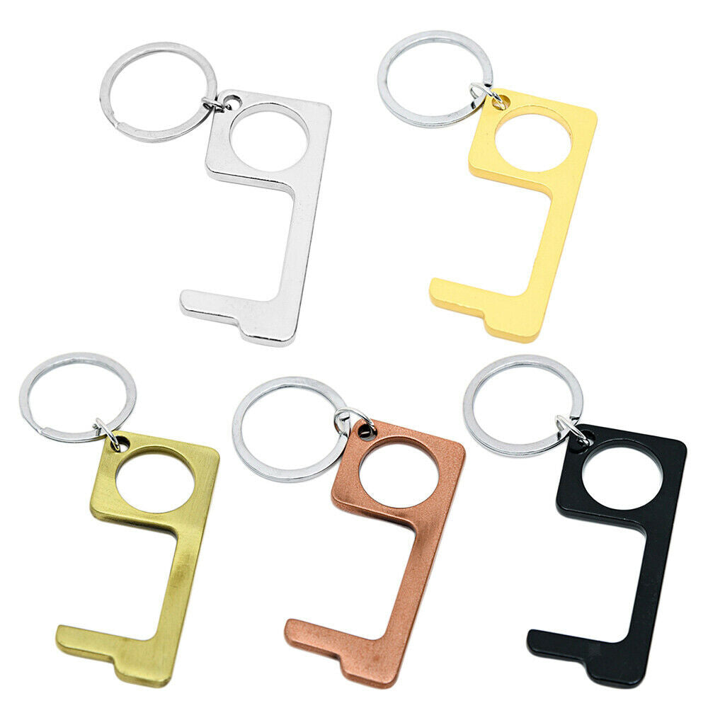 Open Door Elevator Press Stick Avoid Contact Tools Anti Bacteria Golden