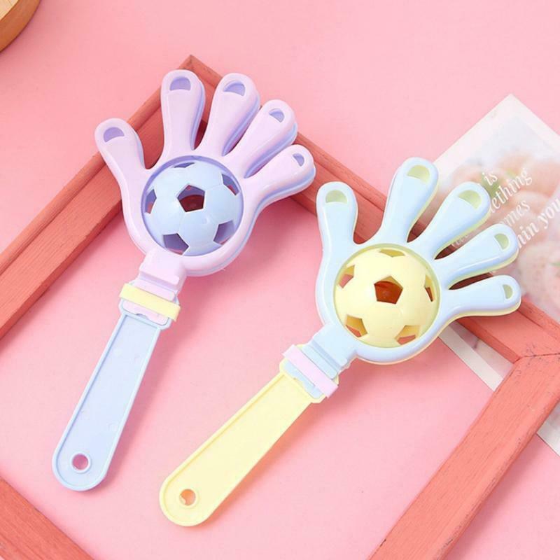 Kids Rattle Toys Bright Color Double Ball Inside Funny Accompany Toys
