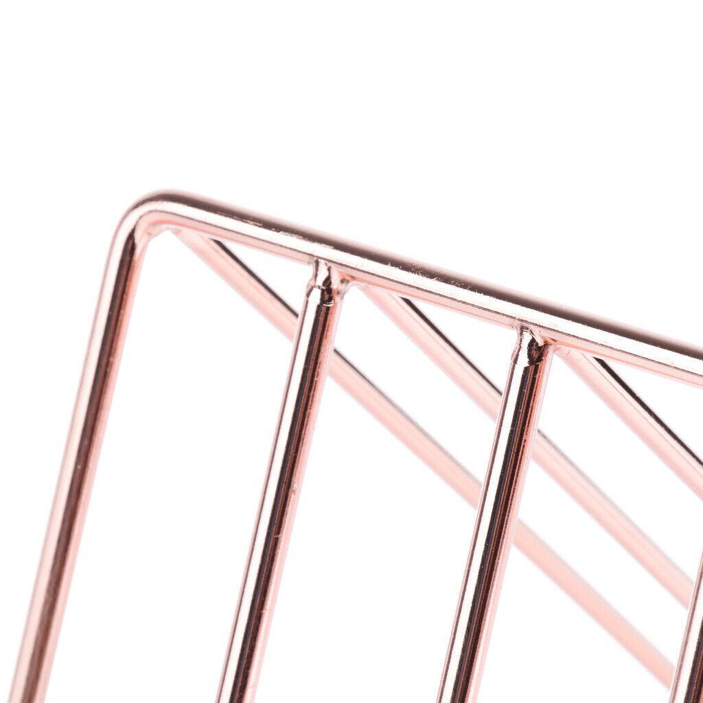 Fashion Metal Bookshelf Book Stand, Magazine Holder for Magazines, Organizer for