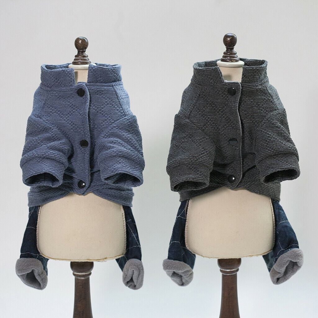Dog Coat Cold Weather Warm Jacket for Small Medium Large Dog Light Blue S