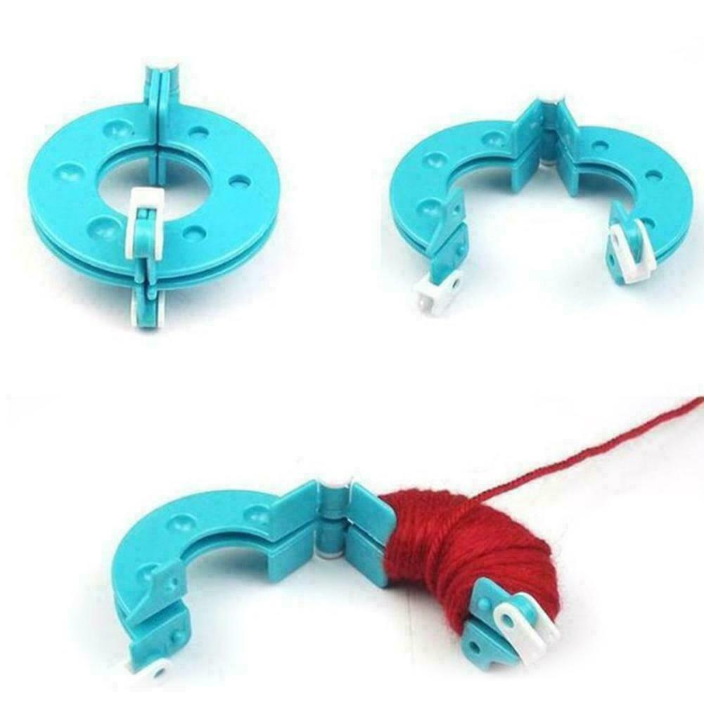 8Pcs Pompom Maker Kit Knitting Crafts 4 Different Sizes Plush Tool Making J6L4
