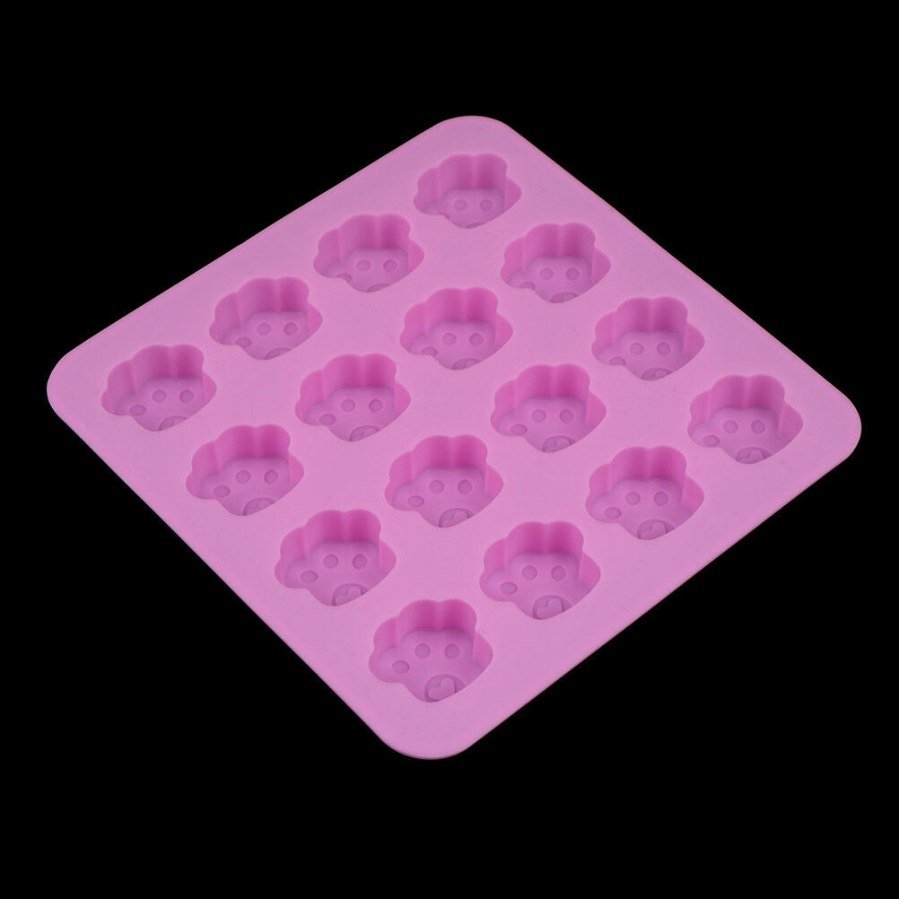 16holes Cute Pet Cat Dog Paws Silicone Mold Cookie Mould DIY Cake Decorative+ Tt