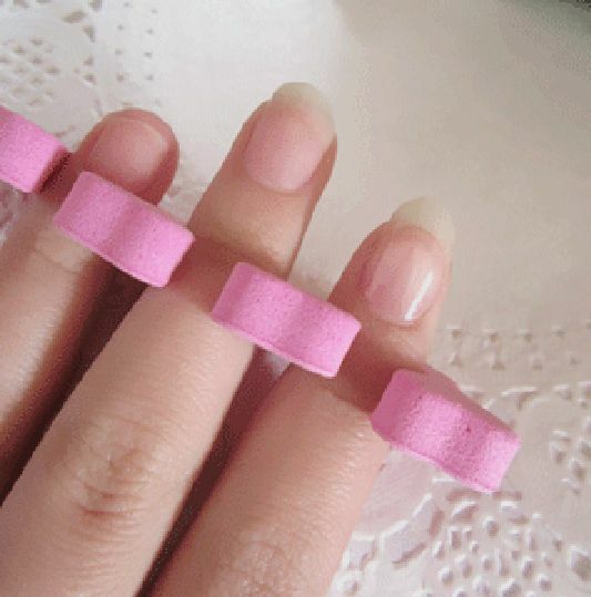 10PCS Nail Art  Sponge Foam Finger Toe Separator Salon Pedicure Manicure Tool JT