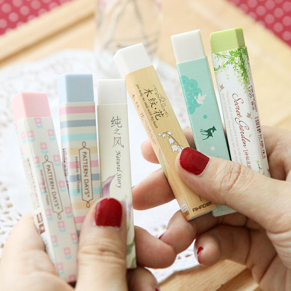 Elegant Long Cleansing Drawing Painting Rubber Eraser Stationary Gift 1p.l8