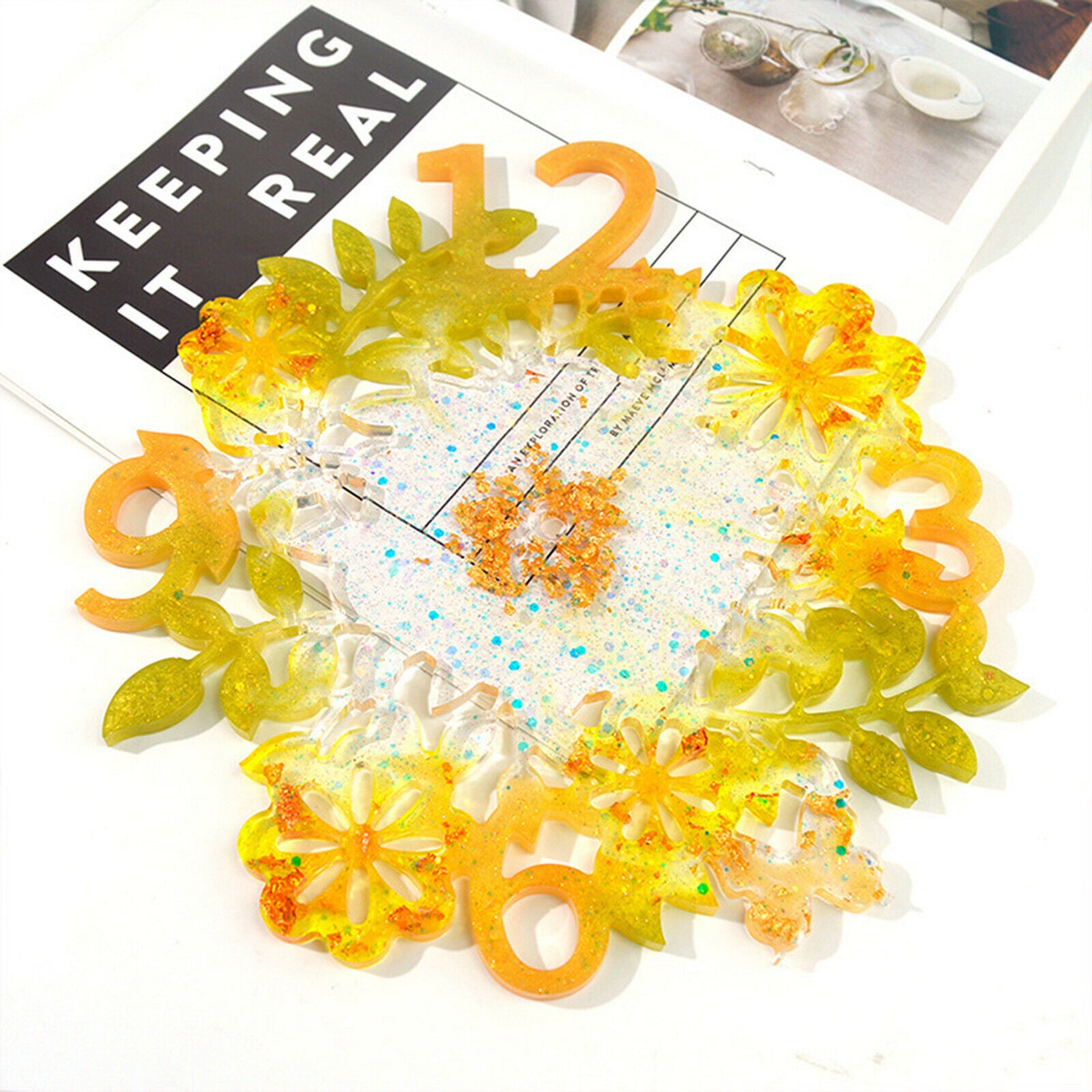 Silicone Clock Mold Handmade DIY Epoxy Molds for Jewelry Home Ornaments