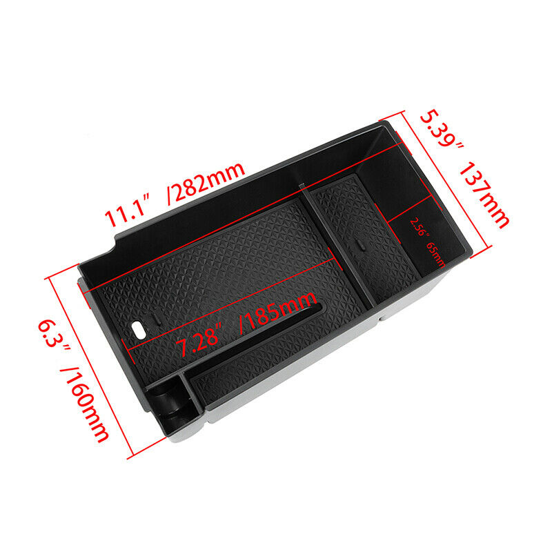 For Kia K5 Optima 2020 1Pcs Black Center Storage Box Interior Organizer Tray