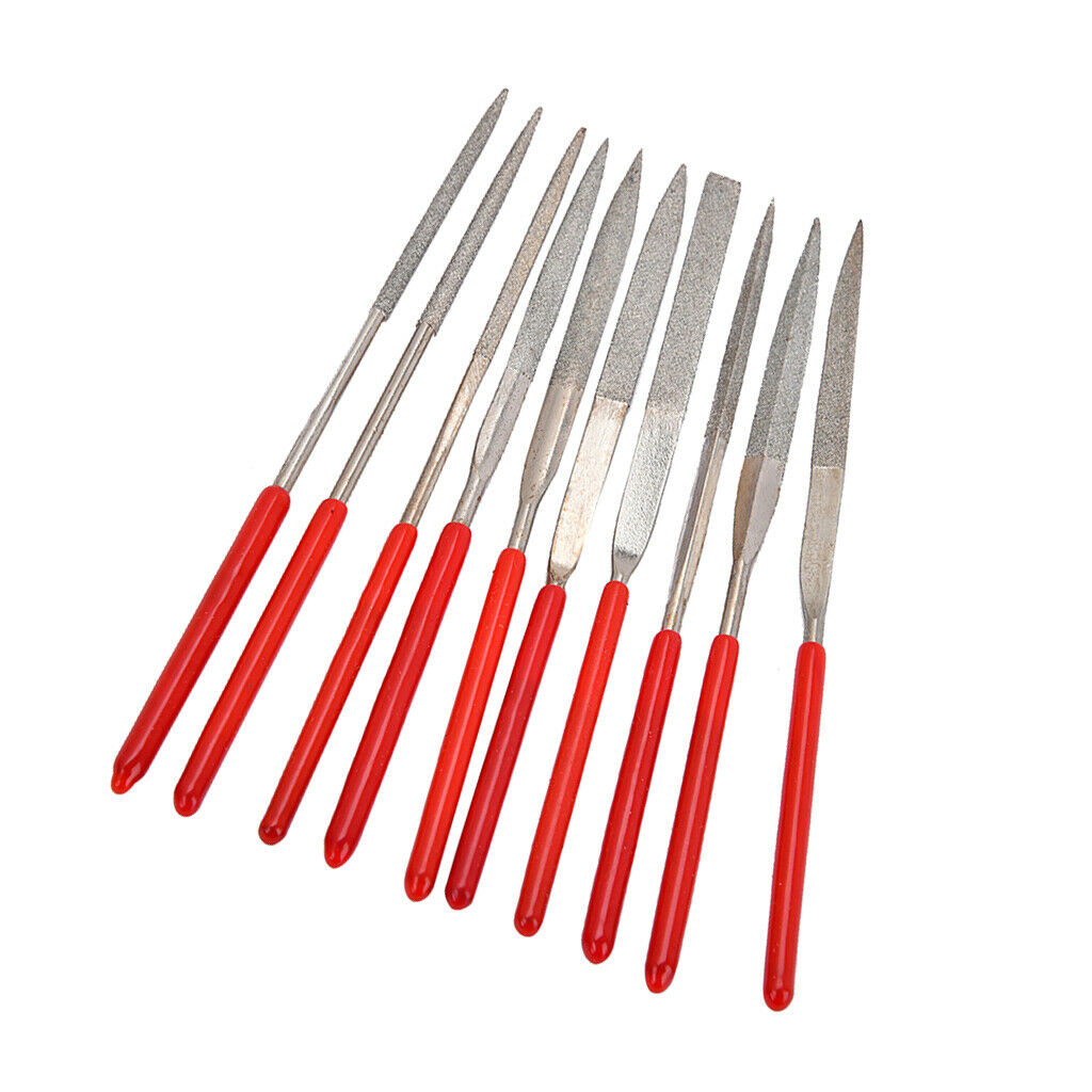 Guitar Instrument Repair Tool Set Sanding Frets Nut Files Set 10 Pieces